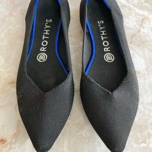 Rothy’s Point Flats Black 8